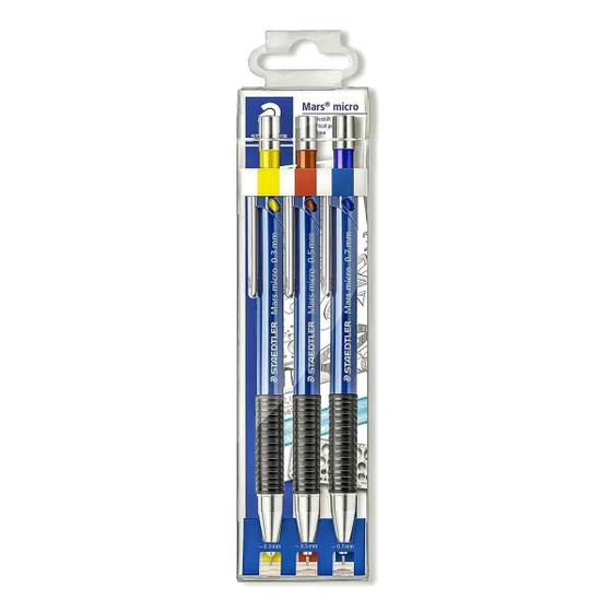 Imagem de Kit Lapiseira Staedtler Mars Micro Com 3 Unidades
