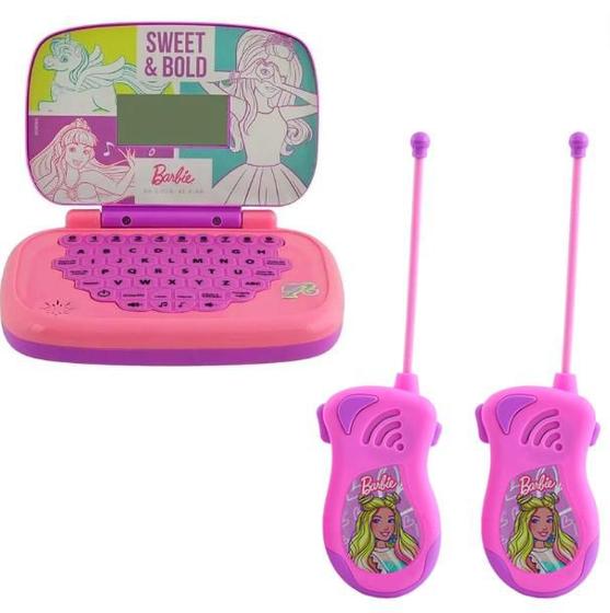 Imagem de Kit Laptop E Walkie Talkie Da Barbie - Candide