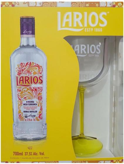 Imagem de Kit Larios Original 700ml + Taça de Acrílico