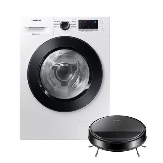 Kit Lava E Seca Wd11M Inverter Branca 11/7Kg (220V E Aspirador Robô 2 Em 1 Com Wi-Fi Vr5000 Menor preço em Kit Lava E Seca Wd11M Inverter Branca 11/7Kg (220V E Aspirador Robô 2 Em 1 Com Wi-Fi Vr5000