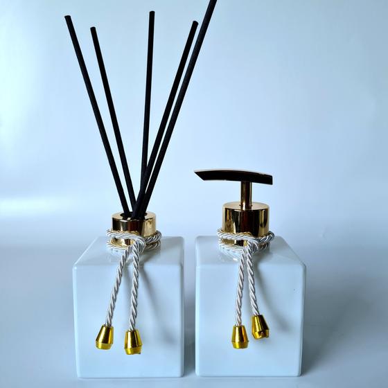 Imagem de Kit Lavabo, Saboneteira E Difusor