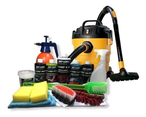 Imagem de Kit Lavagem A Seco De Carro Dry Limp + Aspirador Água E Pó