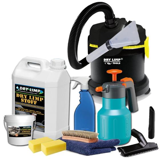 Imagem de Kit Lavagem A Seco De Estofados, Sofá, Colchão, Carpete, Tapete Com Aspirador