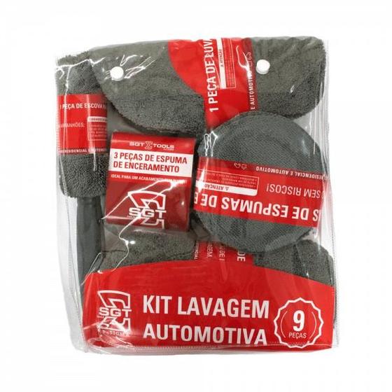 Imagem de Kit Lavagem Automotiva Detalhamento Acabamento C/ 09PCS-3181