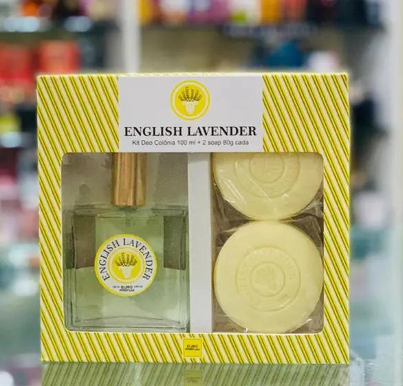 Imagem de Kit Lavanda Inglesa 100ml 02 Sabonetes English Lavander Euro Parfum