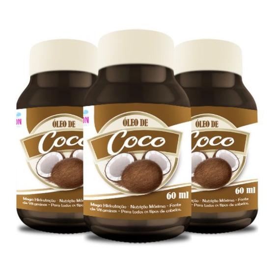 Imagem de Kit Le Salon - Óleo de Coco 3x60ml