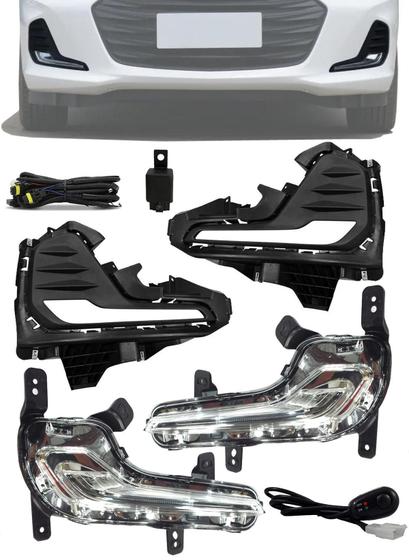 Kit Led Drl Chevrolet Onix Hatch E Sedan Plus Menor preço em Kit Led Drl Chevrolet Onix Hatch E Sedan Plus