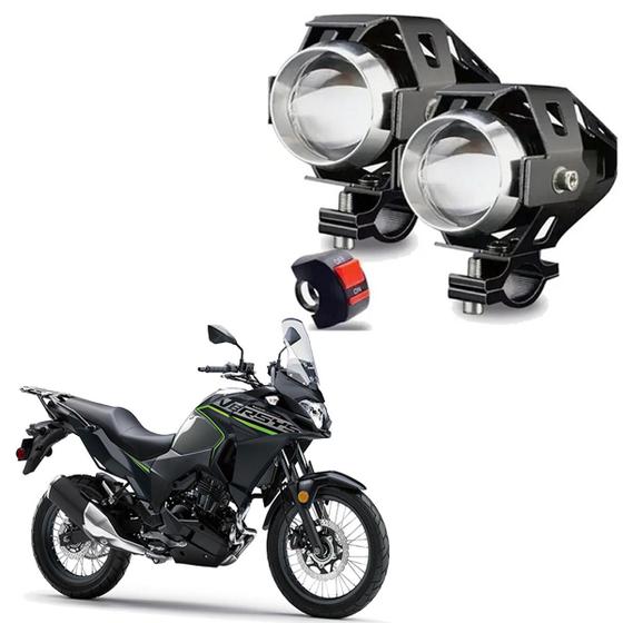 Imagem de Kit Led Farol de Milha Moto Kawasaki Versys 300 2017 2018 2019 2020 2021 2022 U5