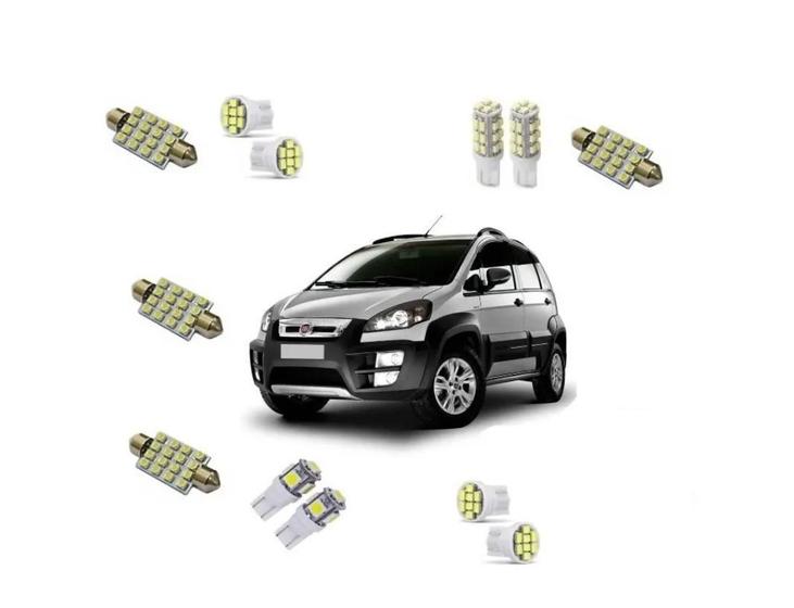 Imagem de Kit Led Fiat Idea Super Branca 2011 2012 2013 2014 2015 2016