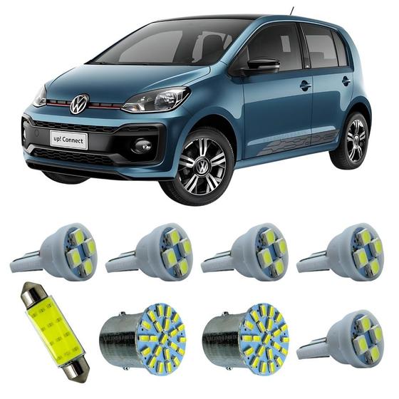 Imagem de Kit Led Interno Externo VW UP Teto Placa Ré Farolete Top