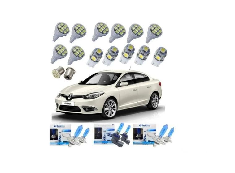 Imagem de Kit Led Super Branca Farol Milha Renault Fluence 2011 A 2018