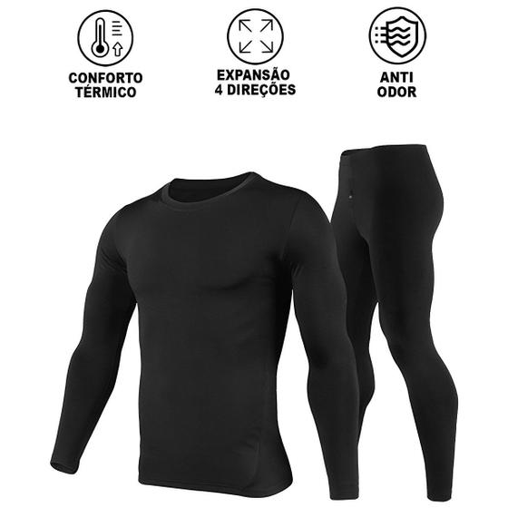 Imagem de Kit Legging Masculina Segundapele Aquece Sobre Pele Oferta