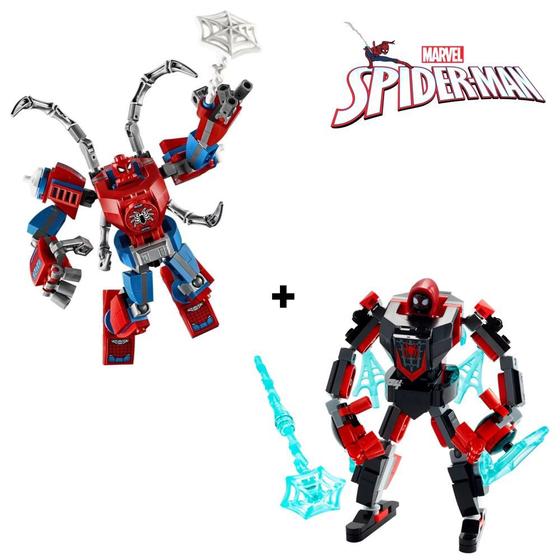 Kit Lego Robo Homem Aranha + Lego Armadura Robo de Miles Morales ...