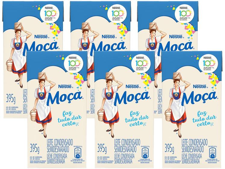 Kit Leite Condensado Nestlé Semidesnatado Moça Menor preço em Kit Leite Condensado Nestlé Semidesnatado Moça