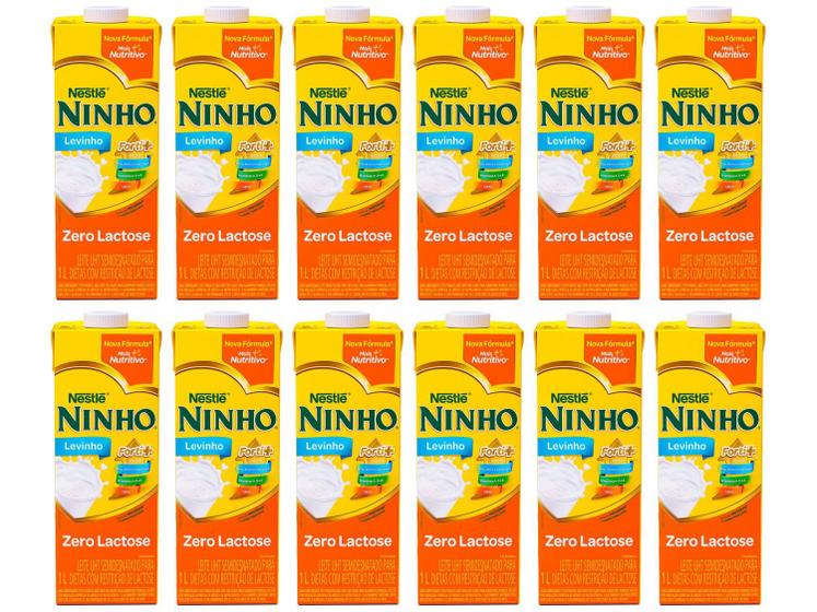 Kit Leite Semidesnatado Zero Lactose UHT Ninho Menor preço em Kit Leite Semidesnatado Zero Lactose UHT Ninho