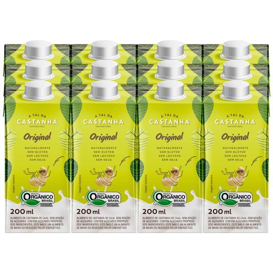 Imagem de Kit Leite Vegetal, A Tal Da Castanha, 12 Caixas De 200Ml