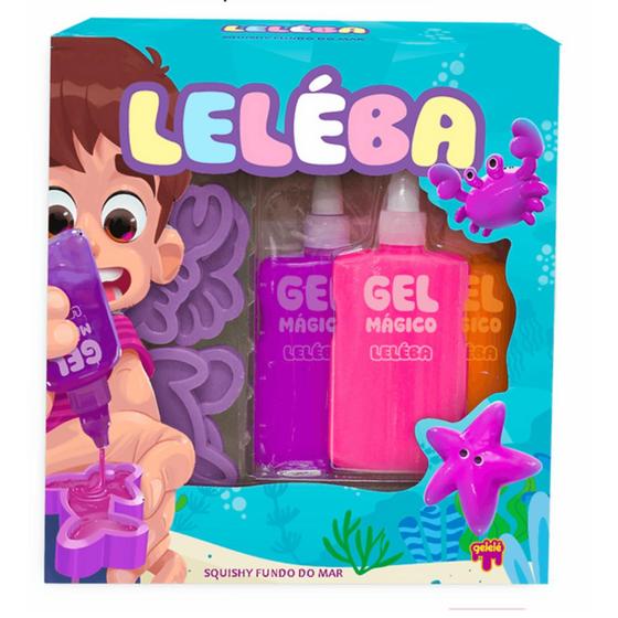 Imagem de Kit Leléba Gel Mágico Fundo do Mar - Rosa - Doce Brinquedos