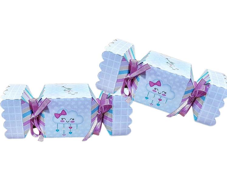 Imagem de kit lembrancinha caixa bala  lembrancinha festa infantil chá de bebê chuva de amor arco iris nuvenzi