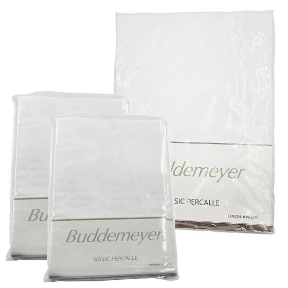 Kit Lençol Solteiro Buddemeyer 100% Algodão+ 2 Fronhas 50x70 Menor preço em Kit Lençol Solteiro Buddemeyer 100% Algodão+ 2 Fronhas 50x70