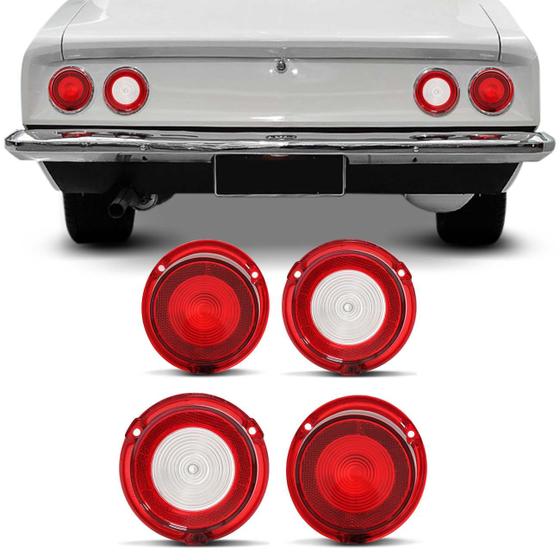 Kit Lente Lanterna Traseira Opala Caravan 1975 1976 1977 1978 1979 Rubi e Cristal Menor preço em Kit Lente Lanterna Traseira Opala Caravan 1975 1976 1977 1978 1979 Rubi e Cristal