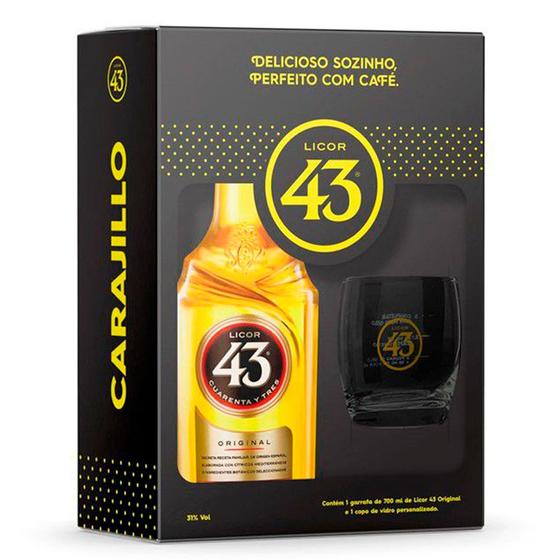 Kit Licor 43 Diego Zamora 700ml + 1 Copo de Vidro Menor preço em Kit Licor 43 Diego Zamora 700ml + 1 Copo de Vidro