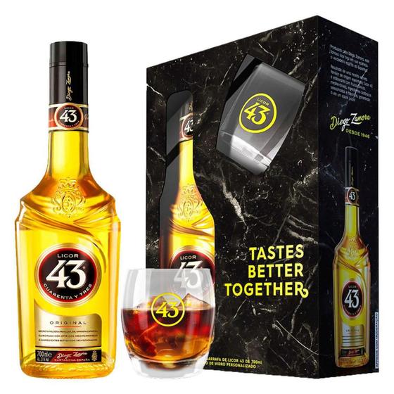 Kit licor diego zamora 43 1 copo 700ml Menor preço em Kit licor diego zamora 43 1 copo 700ml