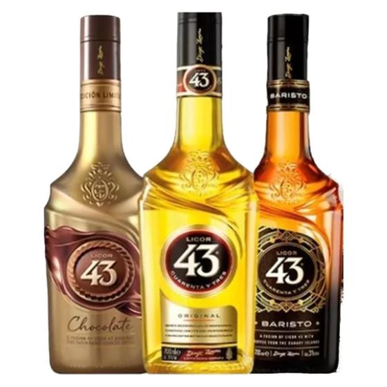 Imagem de Kit Licor Espanhol Diego Zamora 43 (3 Sabores) 700Ml