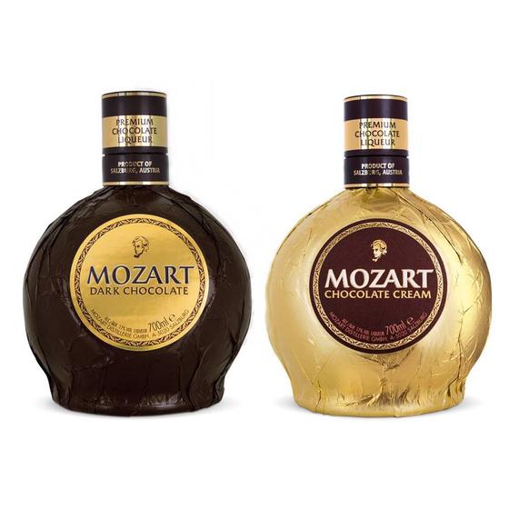 Imagem de Kit Licor Mozart Dark Chocolate + Chocolate Cream 700ml