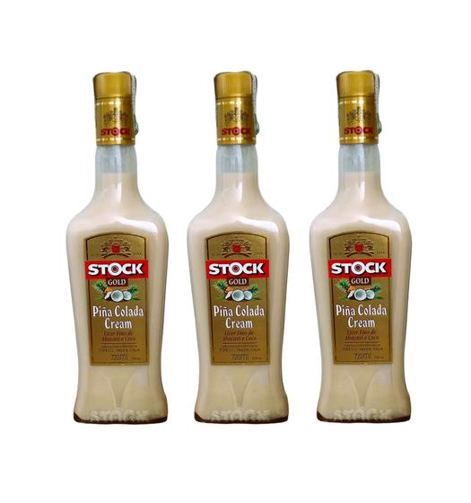 Imagem de Kit Licor Stock Pina Colada 720ml - Abacaxi com Coco 3unid