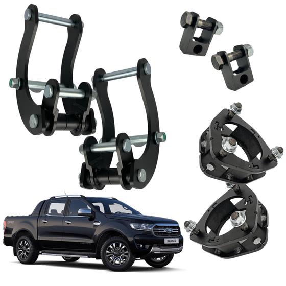 Imagem de Kit Lift 2 Com Jumelos Para Ford Ranger 2013 Até 2022