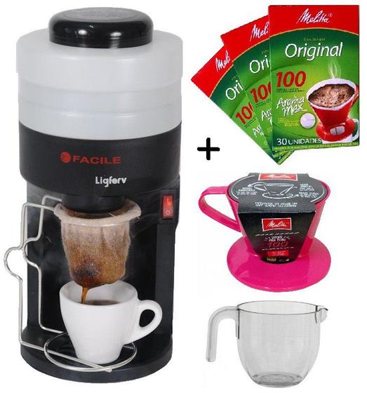 Kit LIGFERV + Mini Coador nº 1 + Suporte Melitta + 3 cx. Coador de