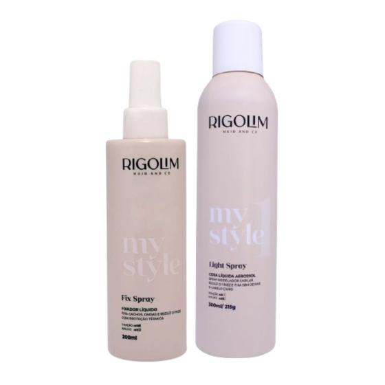 Imagem de Kit light spray e fixador líquido rigolim