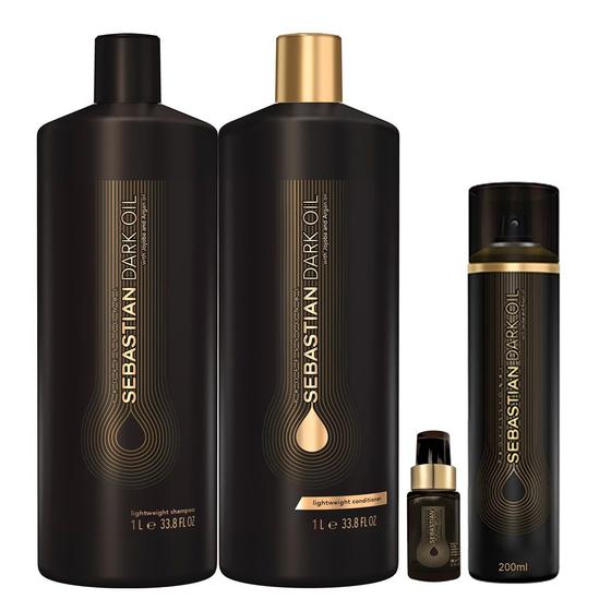 Imagem de Kit lightweight dark oil (sh 1l + cond 1l + óleo 30ml + fragancia 200ml)