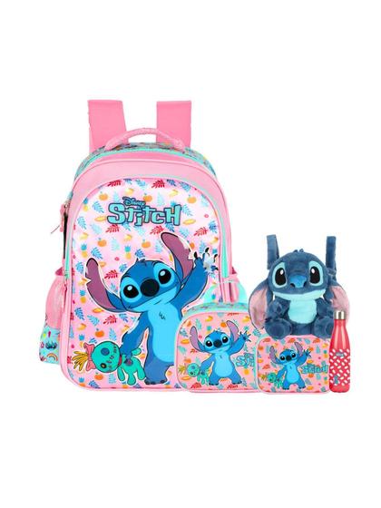 Imagem de Kit Lilo Stitch Mochila Lancheira Estojo Box Garrafa Pl 52