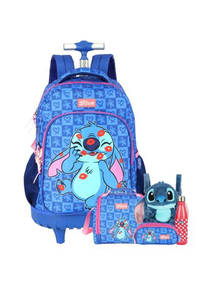 Imagem de Kit Lilo Stitch Mochila Lancheira Estojo Garrafa P 741 ul