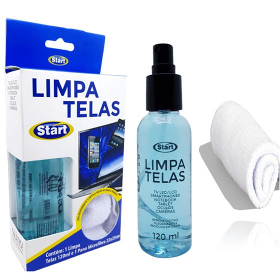 Imagem de Kit Limpador De Telas Para Tela de TV, Computador, Celular e Óculos - 120ML