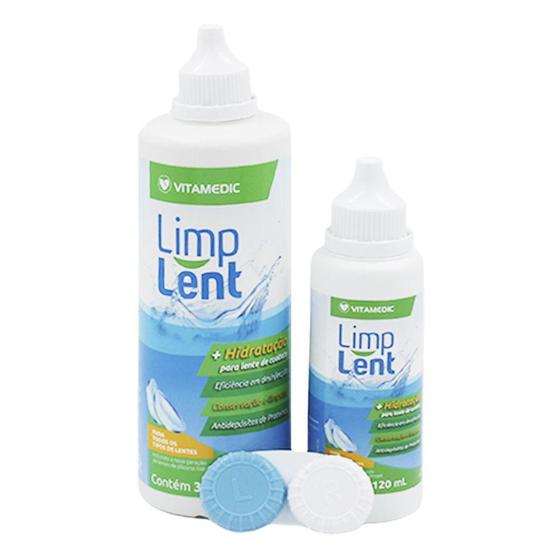 Imagem de Kit Limpador Lente Limp Lent Vitamedic 470ml + Estojo