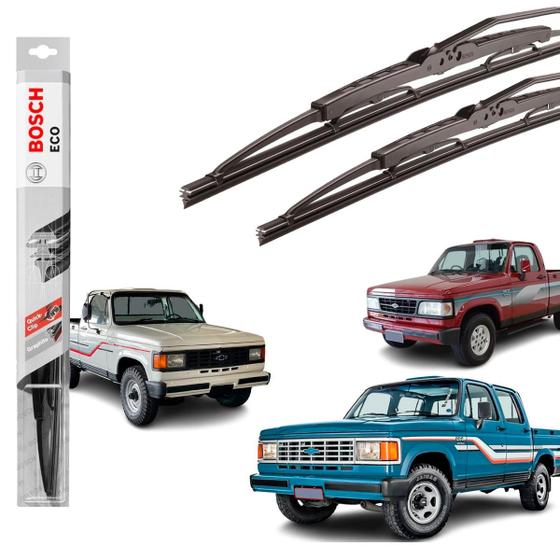 Imagem de Kit Limpador Parabrisa PICKUP A10 A20 A40 C10 C20 D10 D20 1964 A 1998 Palheta Original Bosch