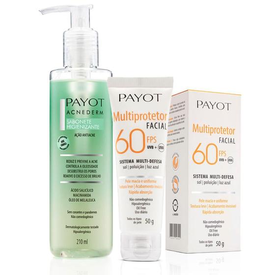 Imagem de Kit Limpeza Acnederm + Proteção Fps 60 Payot