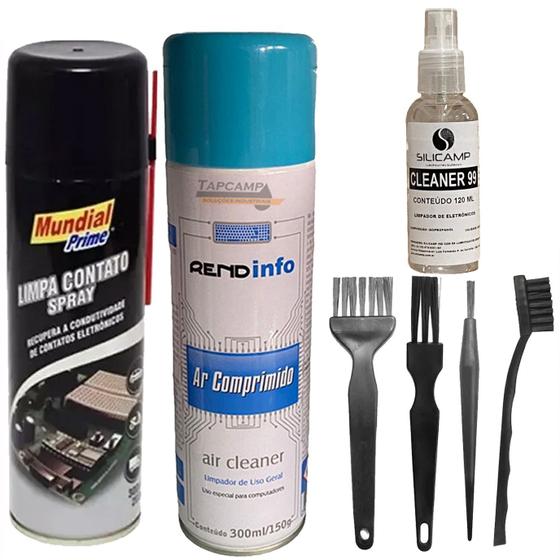 Kit Limpeza Anti Estático Esd Pincel Escova Ar Comprimido Menor preço em Kit Limpeza Anti Estático Esd Pincel Escova Ar Comprimido