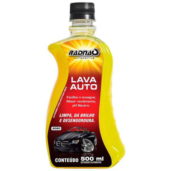 Imagem de Kit Limpeza Autos Shampoo Mais Pretinho Pneu 500Ml Radnaq