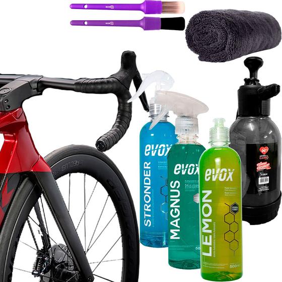 Imagem de Kit Limpeza Completa Bicicleta Lemon Stronder Limpa Corrente