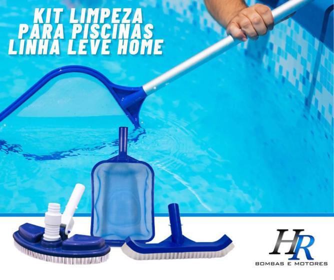 Imagem de Kit Linha Leve Home Brustec Para Piscinas de Pequeno Porte