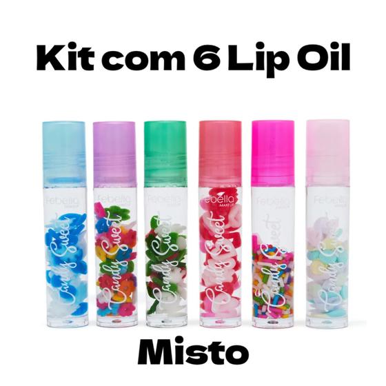 Imagem de Kit Lip Oil Gloss Candy Sweet Febella