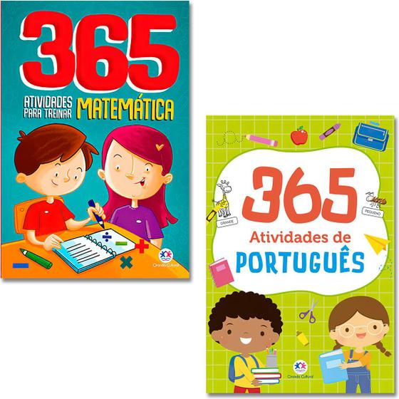 Imagem de Kit Livro 365 Atividades - Matemática + Português  Ensino Fundamental I  Ciranda Cultural