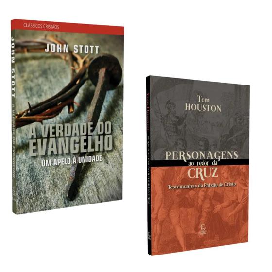 Imagem de KIT LIVRO A VERDADE DO EVANGELHO E LIVRO PERSONAGENS AO REDOR DA CRUS - John Stott - Tom Houston