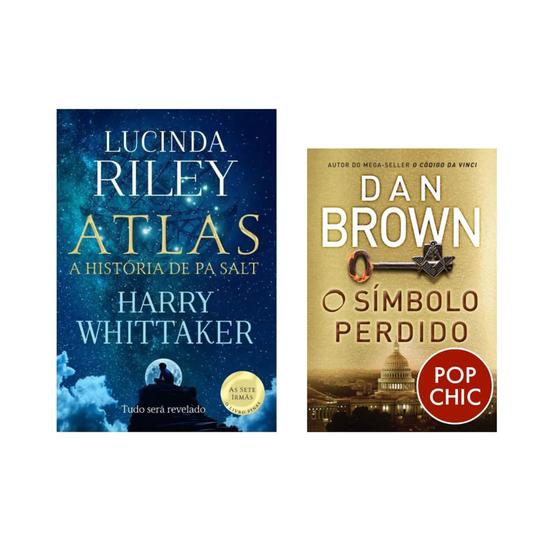 Kit Livro Atlas A história de Pa Salt Lucinda Riley + O Símbolo Perdido