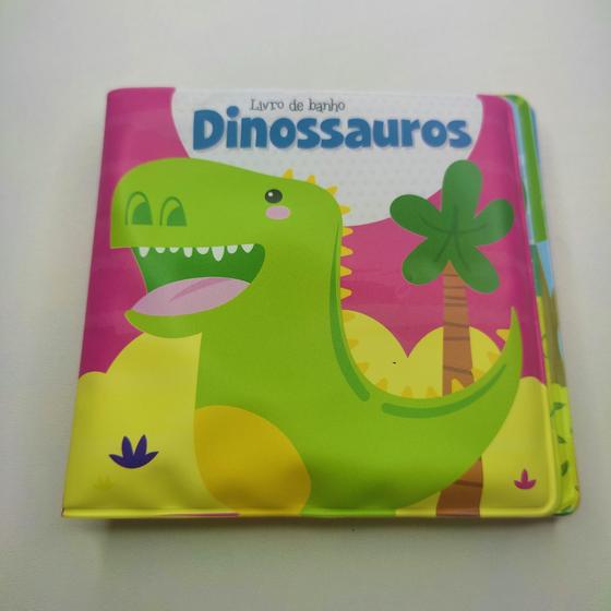 Imagem de Kit livro de banho bebê unicórnio princesa dinossauro animai