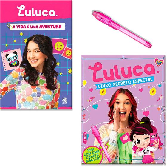 Imagem de Kit Livro Luluca, A Vida é uma Aventura + Diário Secreto Especial com Caneta Mágica - Capa Dura