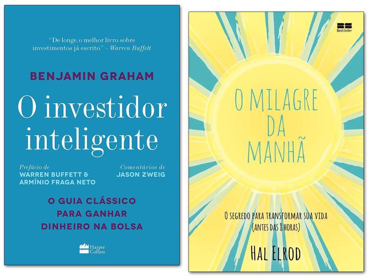 Imagem de Kit Livro O Investidor Inteligente + Milagre Da Manhã